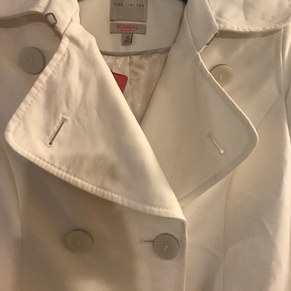 The Limited Scandal Cream Trench Coat